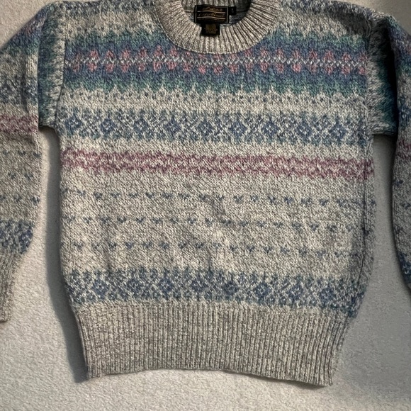 Vintage Eddie Bauer Crewneck Fair Isle Sweater - Picture 2 of 10